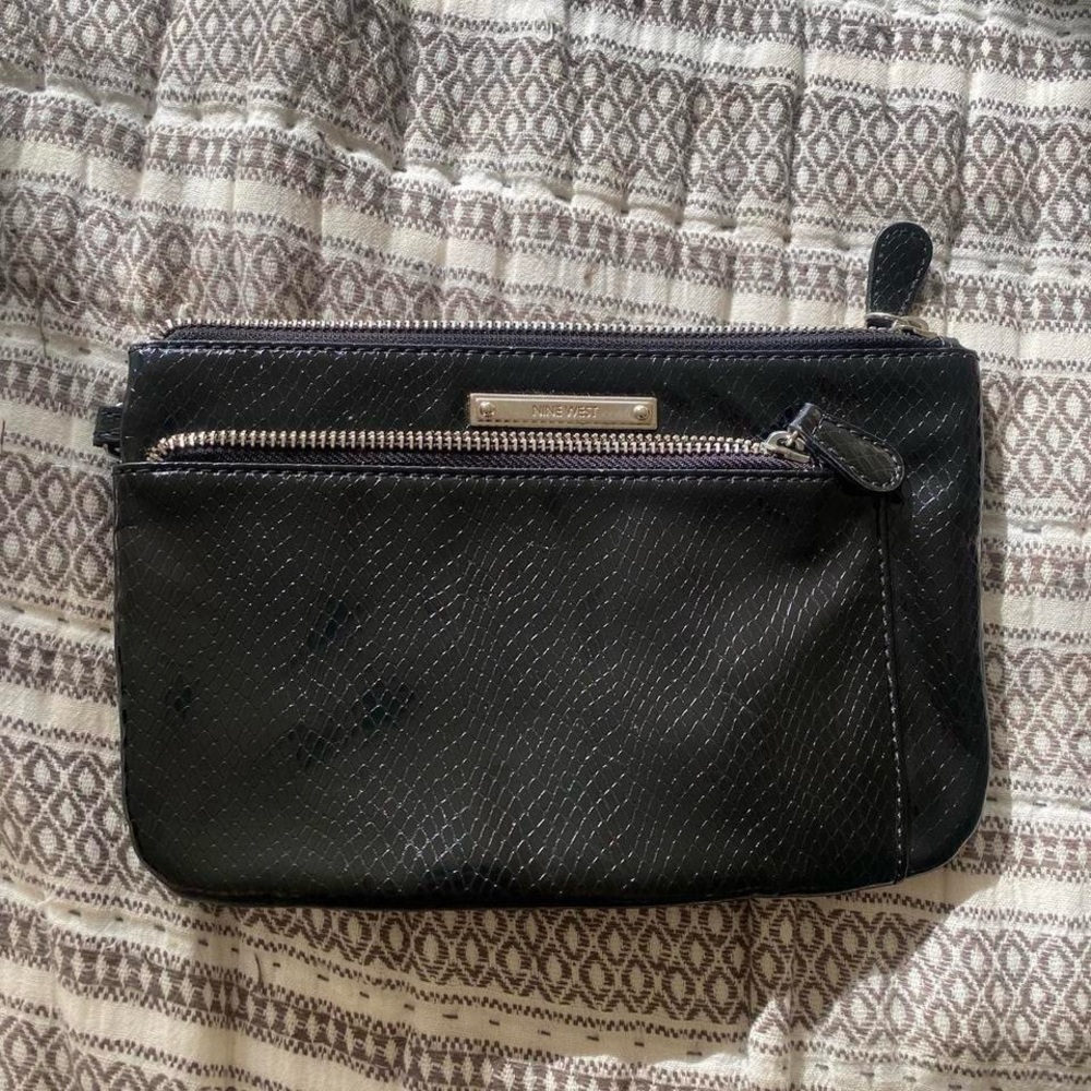Nine West Black Clutch Wristlet